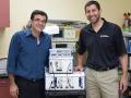 SSU engineering science professor Farid Farahmand and National Instruments VP of R&D Jin Bains with recently donated equipment.