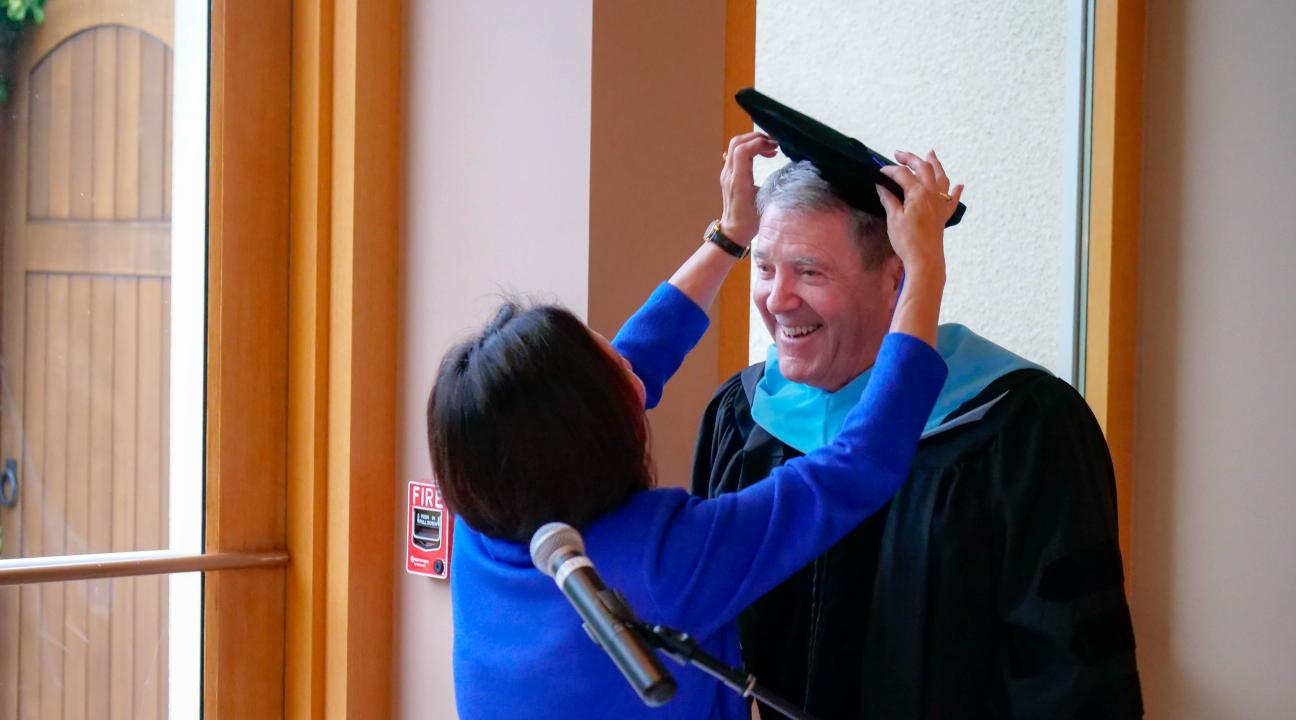 Henry Hansel receives his honorary doctorate 
