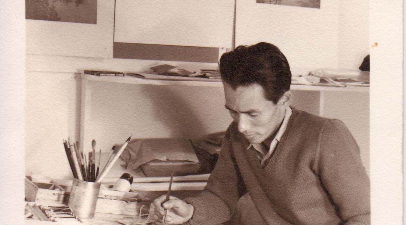 old photo of amache artist