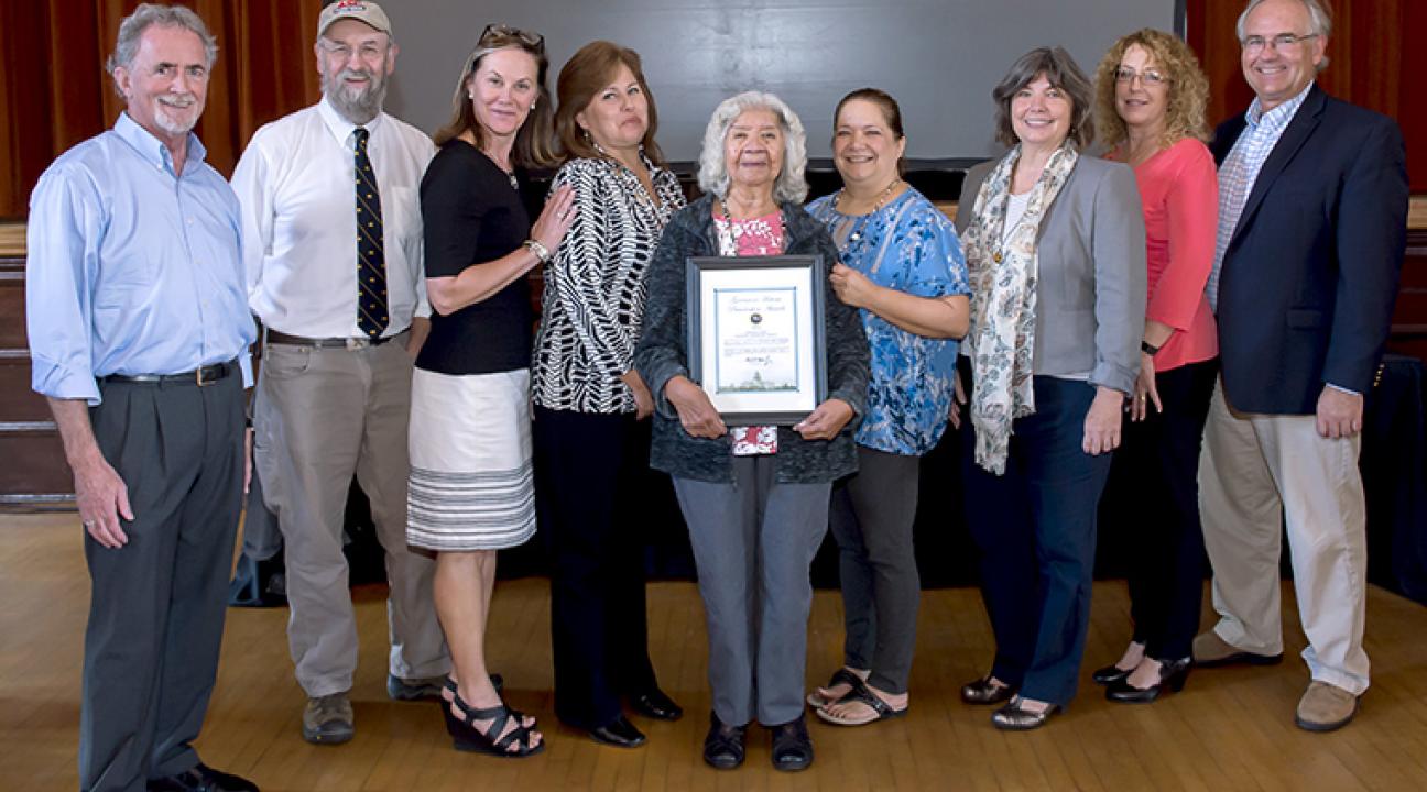 Group from Sonoma State University and others receiving award