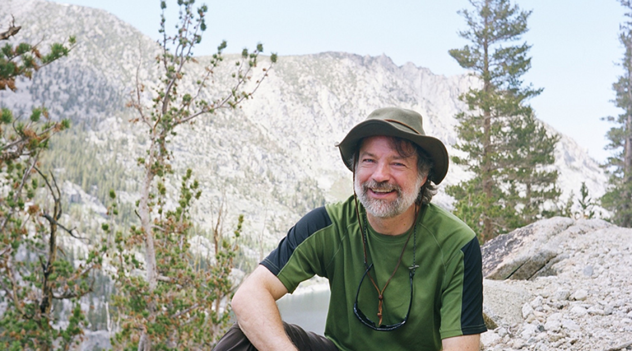 SSU professor Nathan Rank in the Sierra Nevadas near Bishop. 