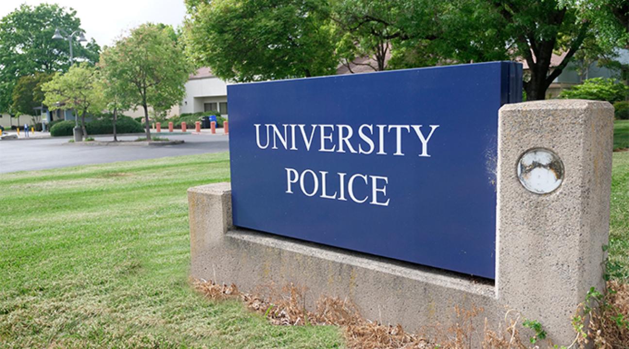 Sonoma State Police sign