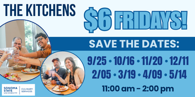 The Kitchens $6 Fridays Event Flyer