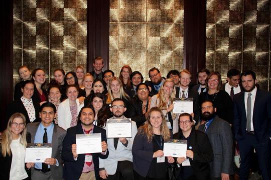 Sonoma State's 2018 Model UN team // Photo by Cynthia Boaz