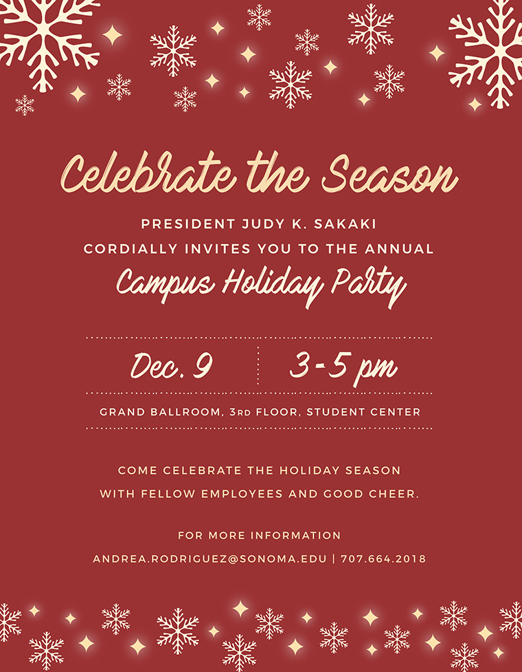 holiday party poster