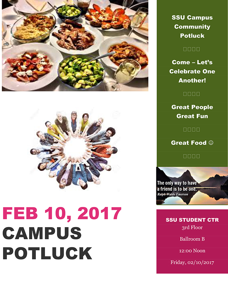 potluck poster