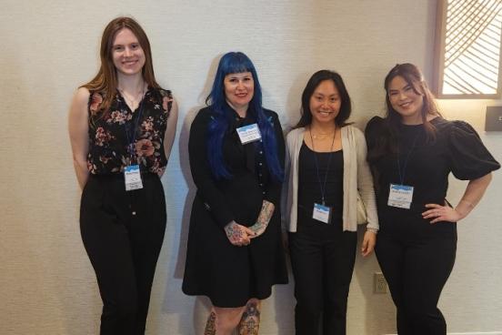 Students and Dr. Asencio at conference