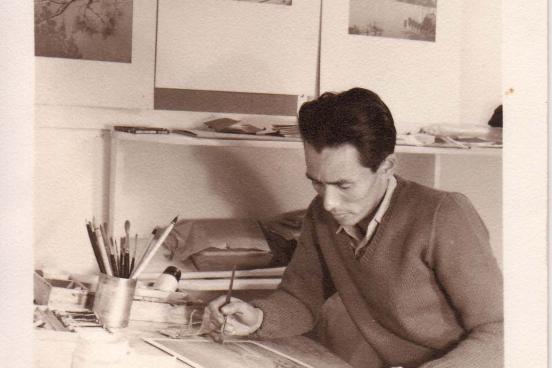 old photo of amache artist