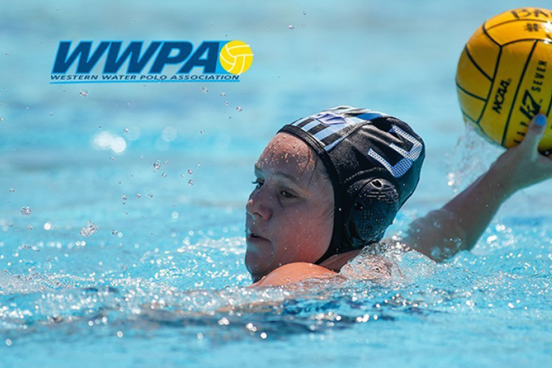 carleigh robinson throwing a water polo ball
