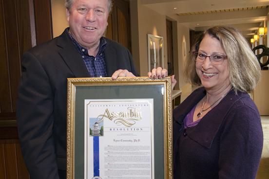 state assemblyman bill dodd with lynn cominsky