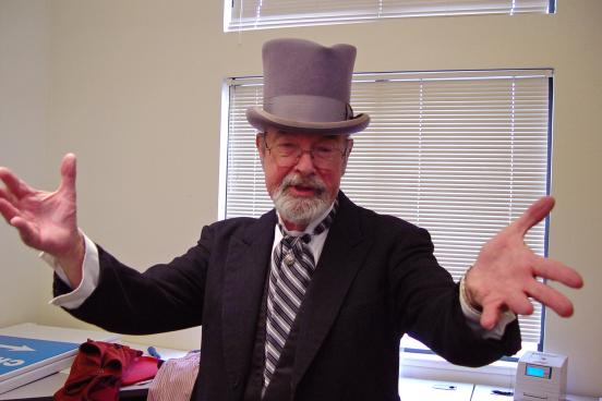 bernard goldstein dressed as darwin 