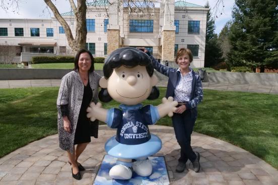 SSU President Judy Sakaki and Jeanie Schulz 