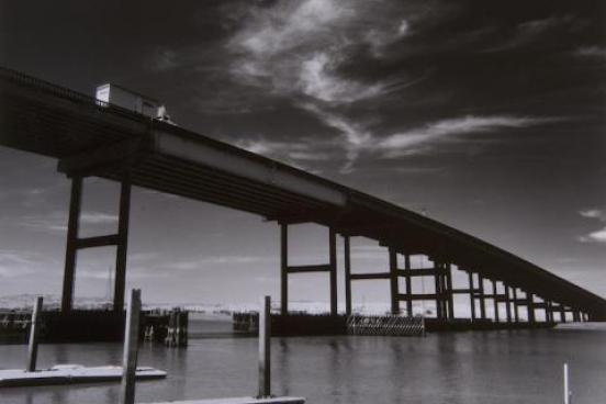 "Truck Over Petaluma Bridge" by John LeBaron