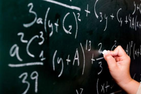 hand writing on chalkboard