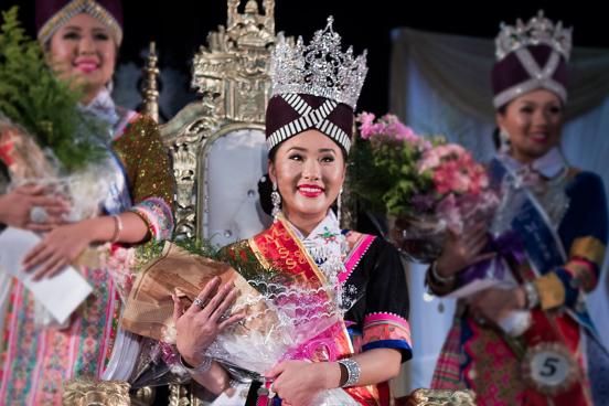 Cindy Cha being crowned Miss Hmong California 2018 // Photo by Atary Xiong