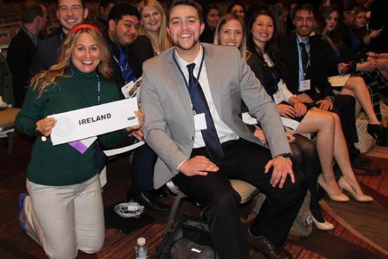 model un students posing