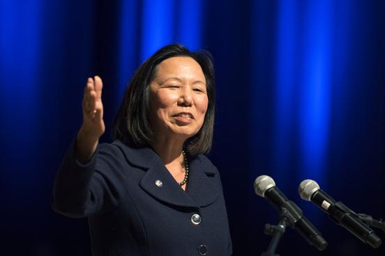 President Judy K. Sakaki at convocation 
