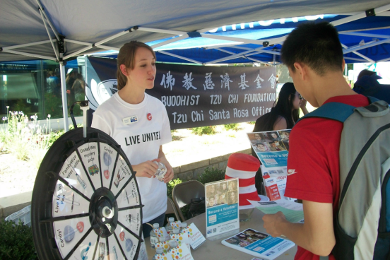 Students at the Service and Internship Fair