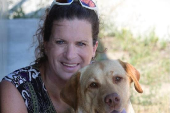 kristen worley and her dog