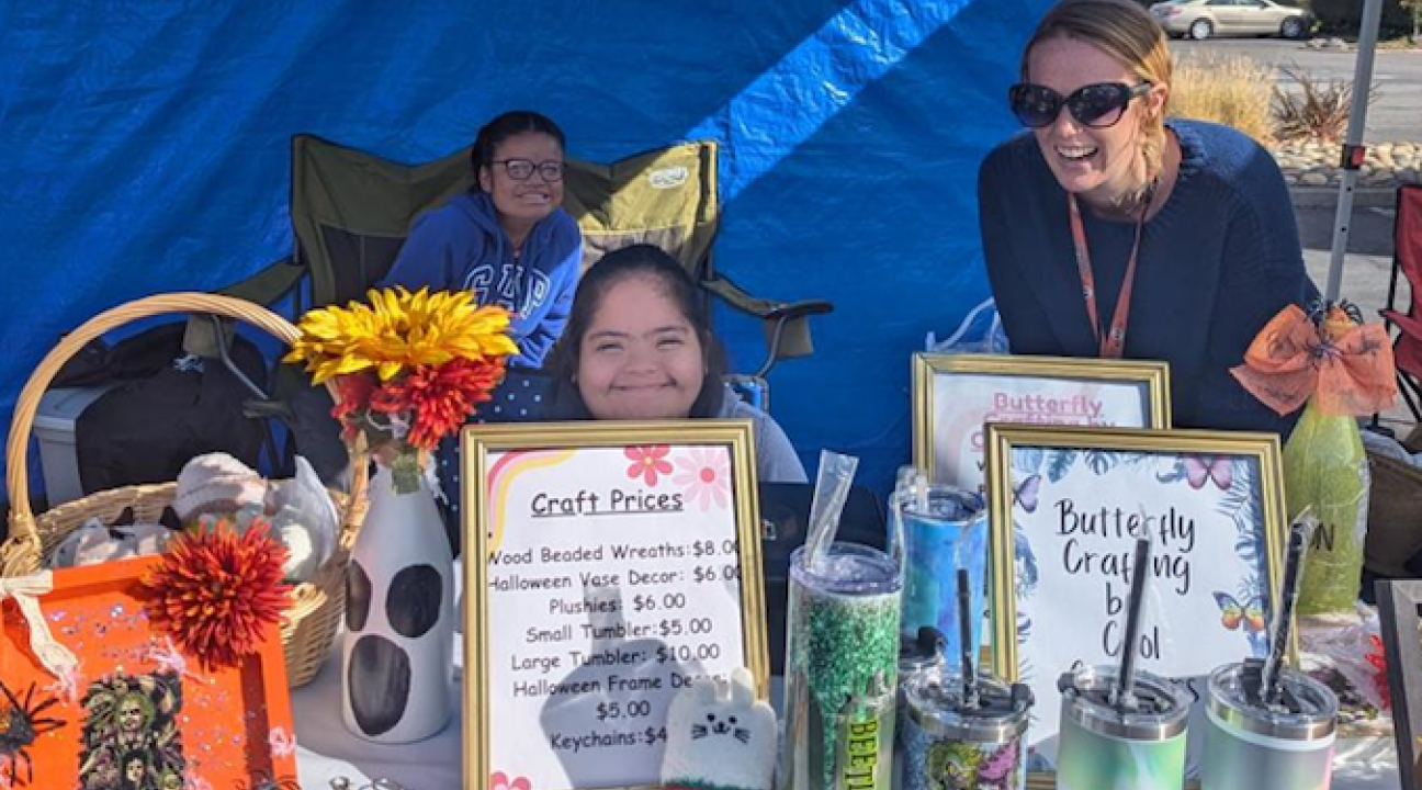 Butterfly Crafting booth