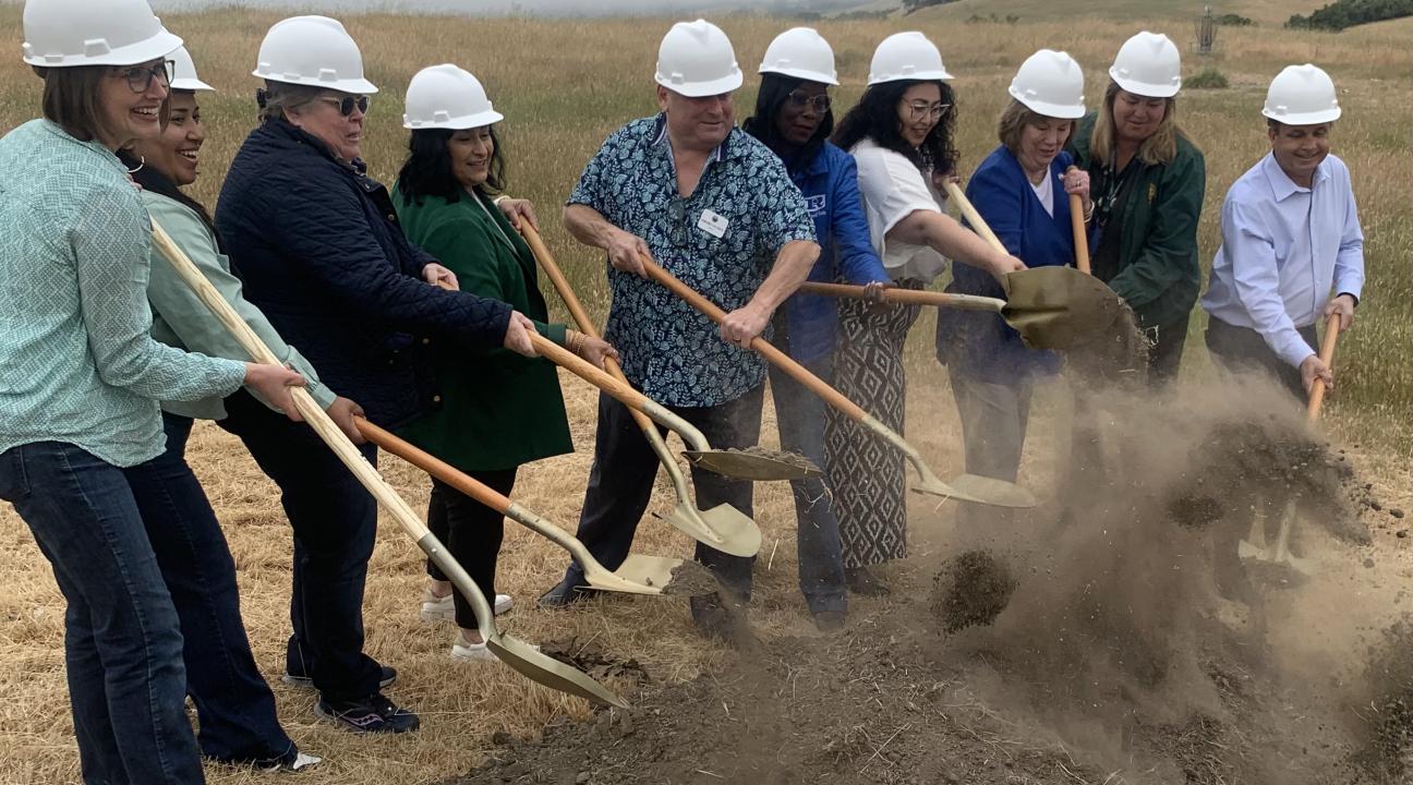 Trail groundbreaking