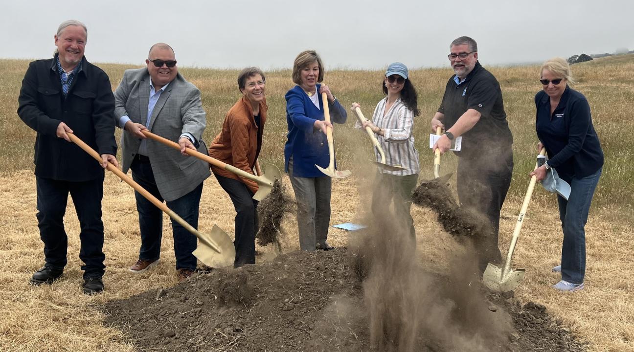 Trail groundbreaking