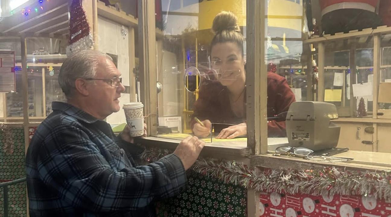 SSU alumna Gina Villeggiante at work in her dispatcher role