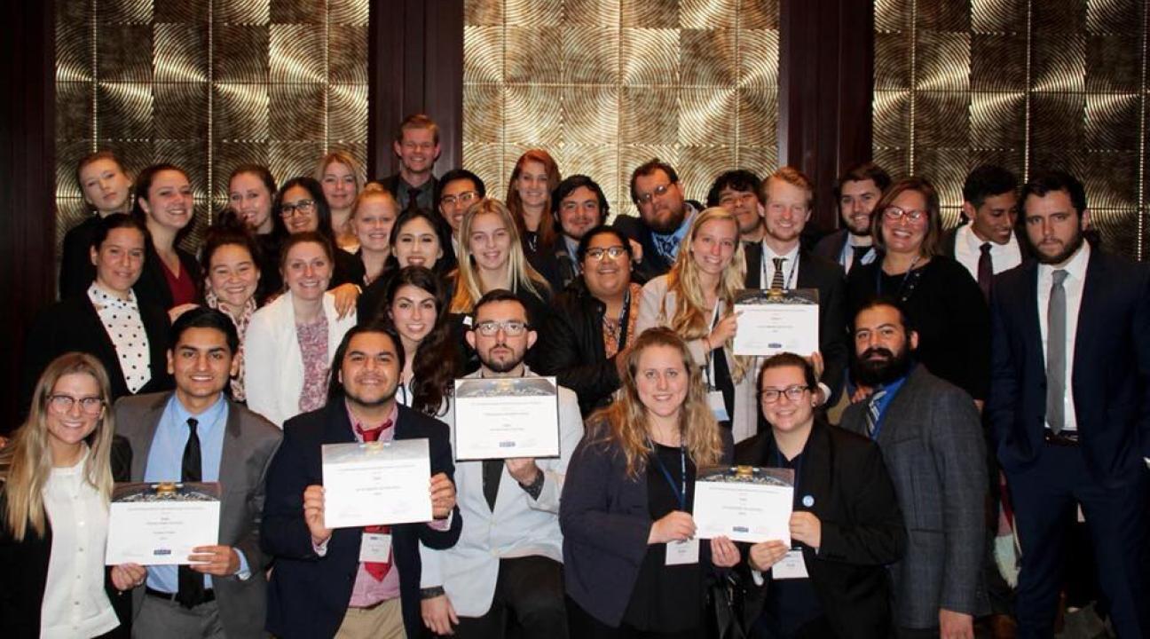 Sonoma State's 2018 Model UN team // Photo by Cynthia Boaz