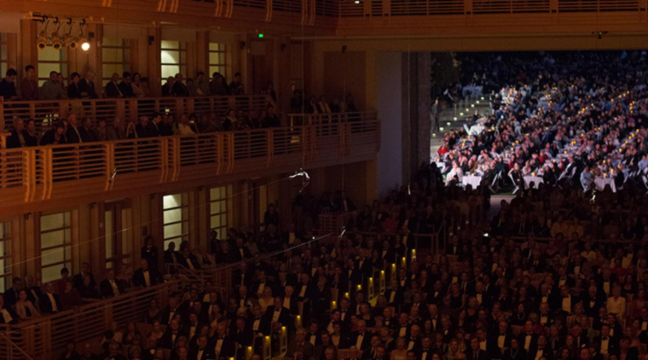 Lang Lang playing the piano at the Green Music Center