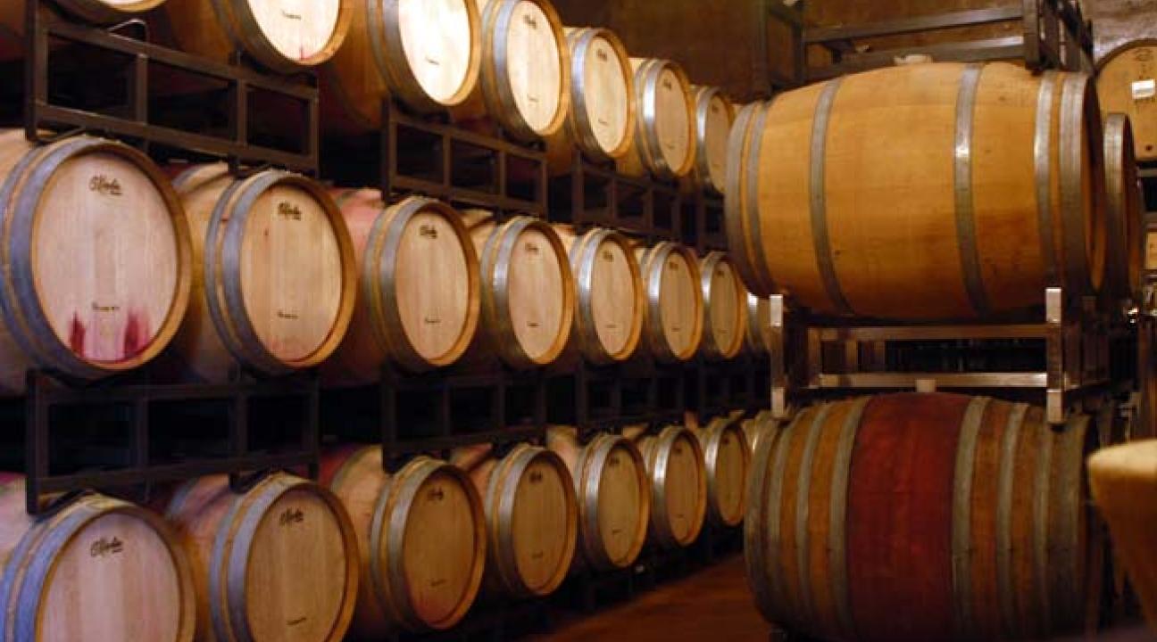 wine barrels