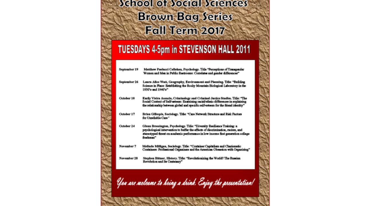 brown bag series schedule