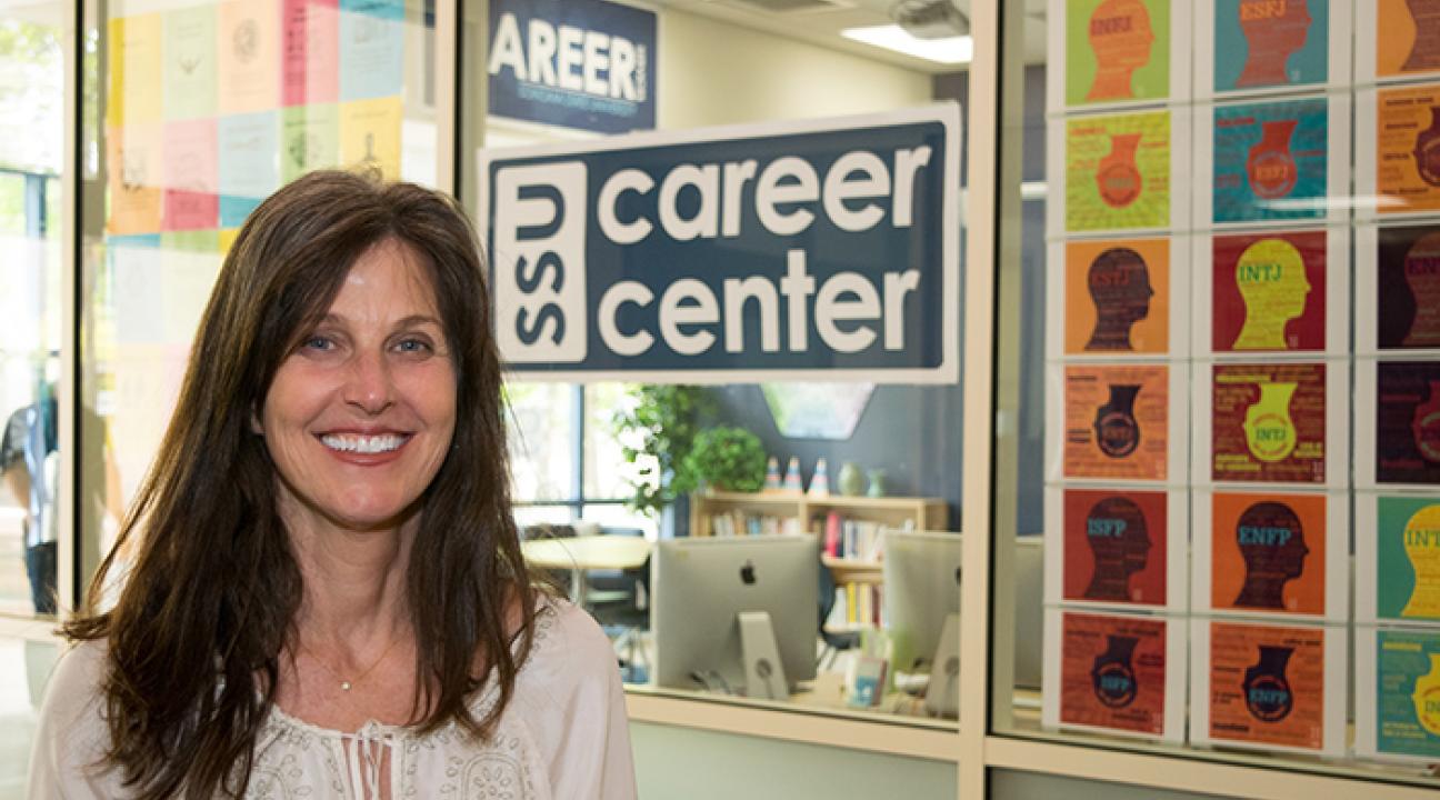ann mansfield outside of the career center