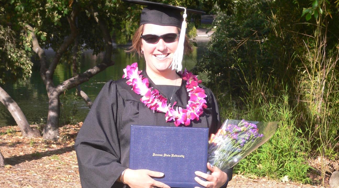 Carrieann with diploma