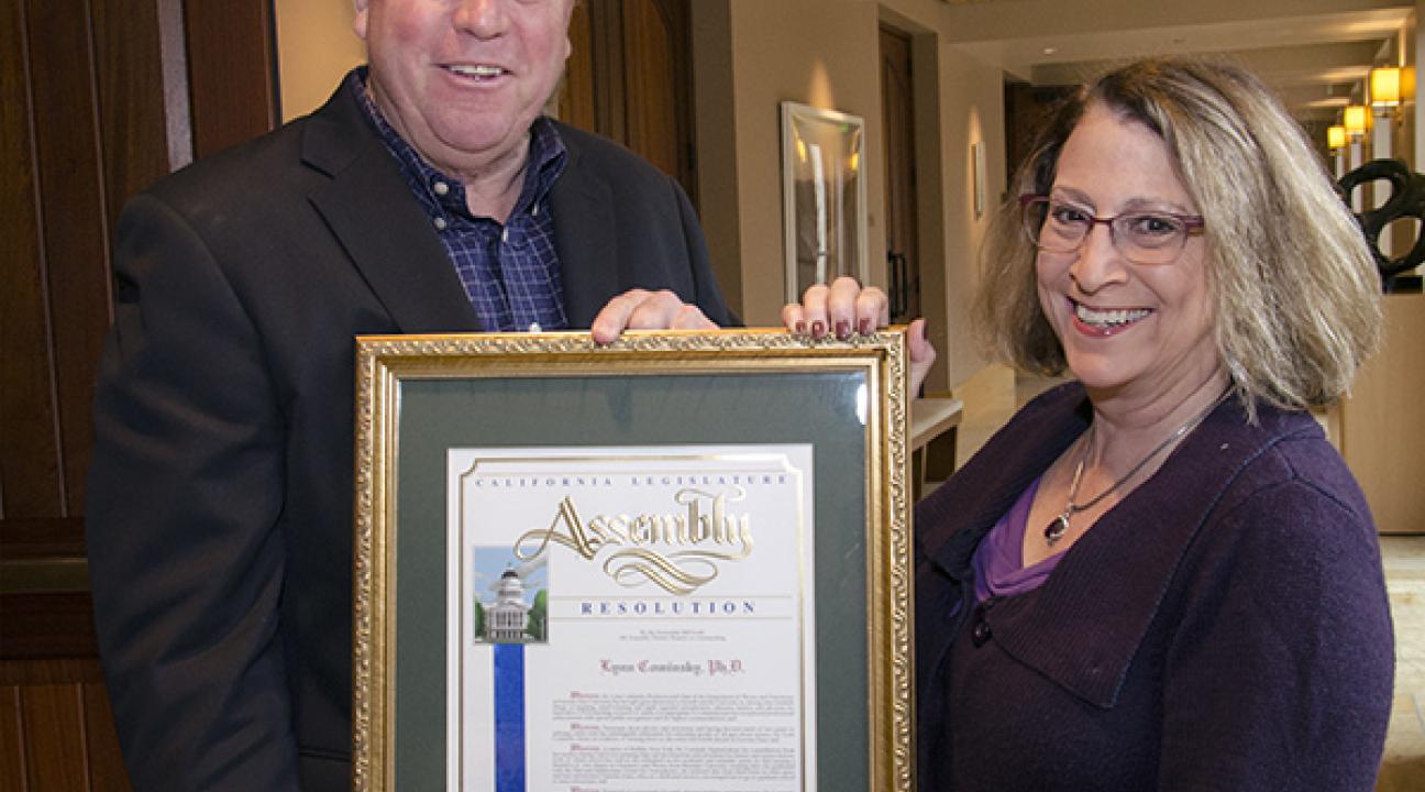 state assemblyman bill dodd with lynn cominsky