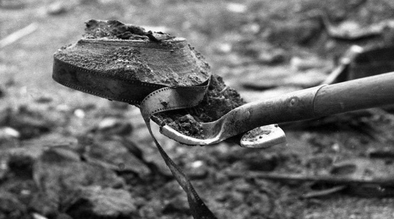 Still from Bill Morrison's film "Dawson City: Frozen in Time" (2016) 