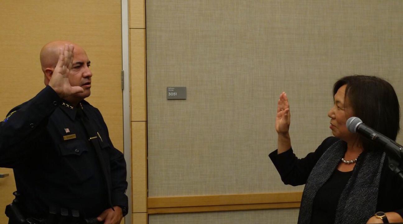 David Dougherty swears in