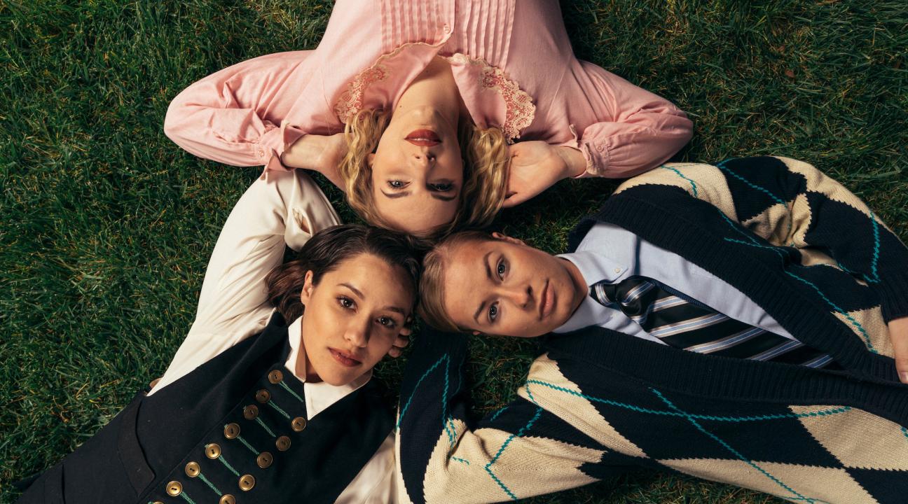 SSU Students (clockwise from top) Vivian Knee, Kimberly Colisch and Katherine Drysdale perform in William Shakespeare’s comedy “Twelfth Night” March 14 to March 31 at Sonoma State University in Rohnert Park. Photo by James Wirth.