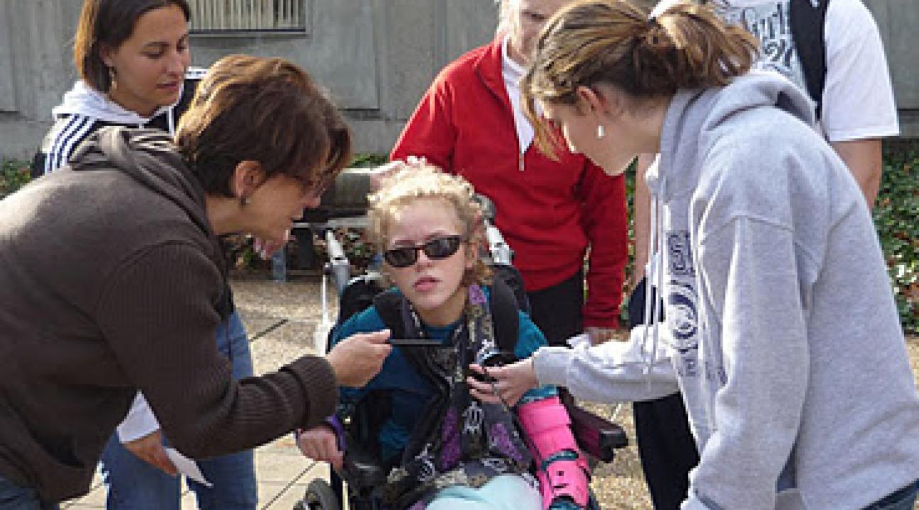 jazlyn in wheelchair
