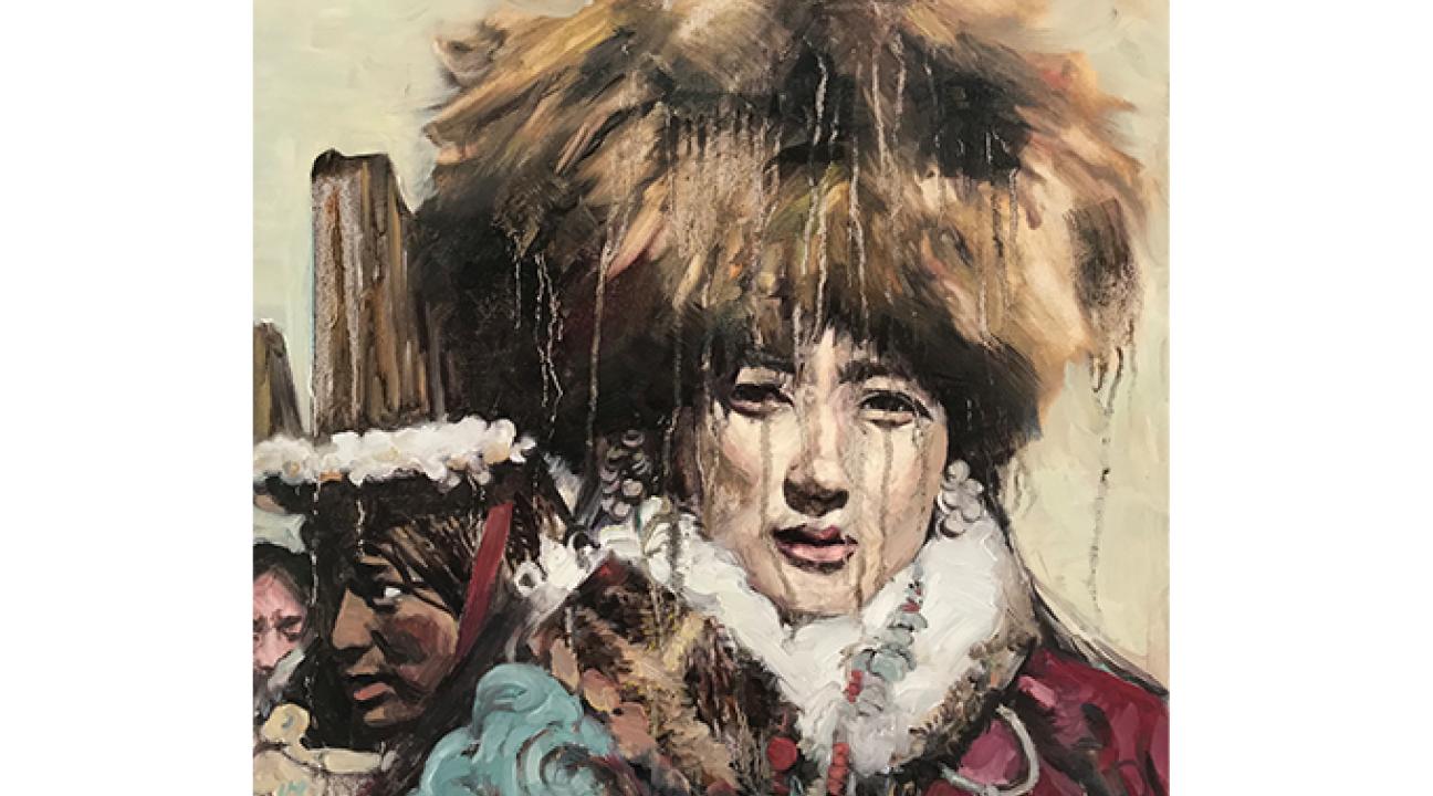 Hung Liu, "Tibetan Woman" 