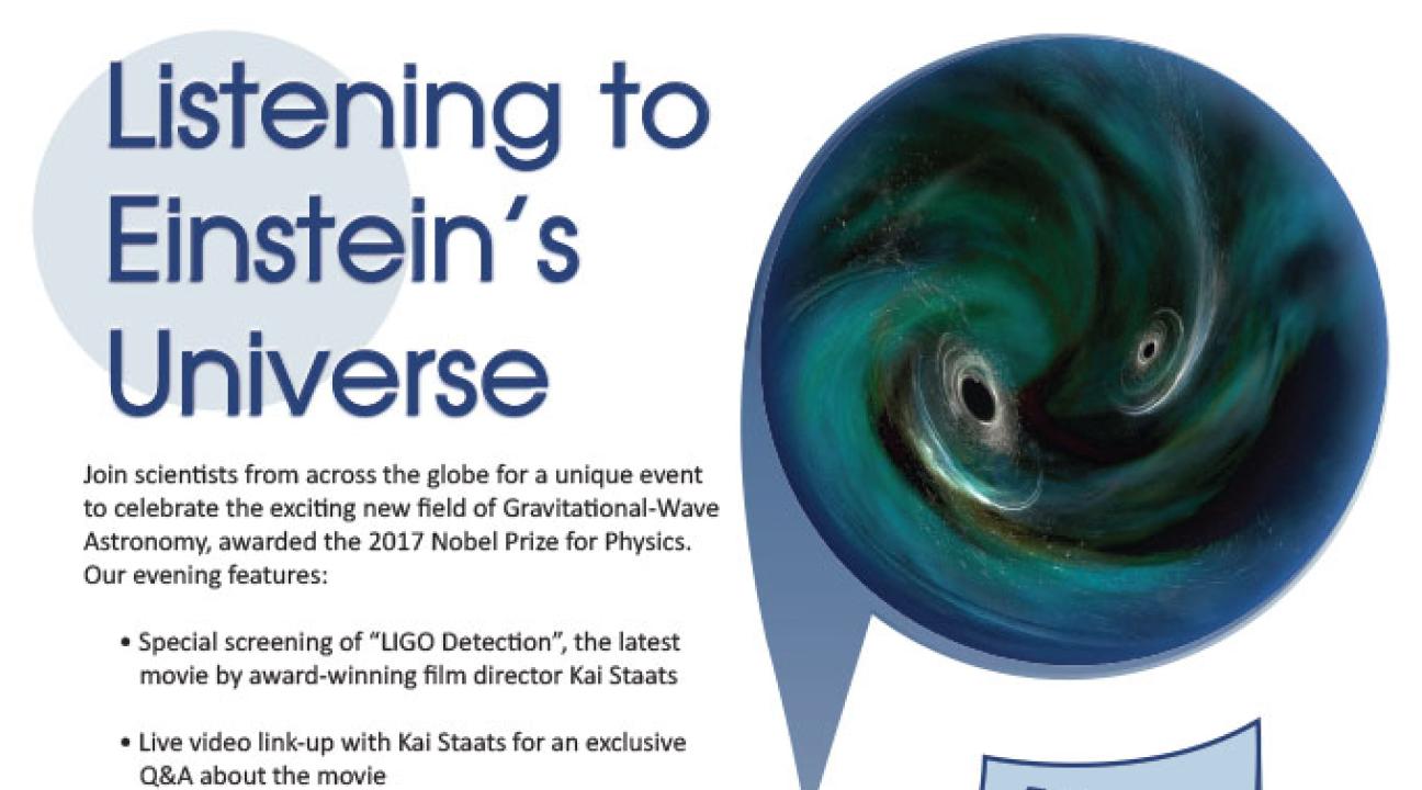 Listening to Einstein's Universe flyer