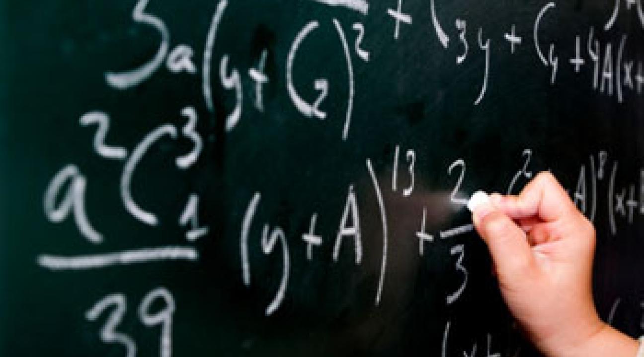 hand writing on chalkboard