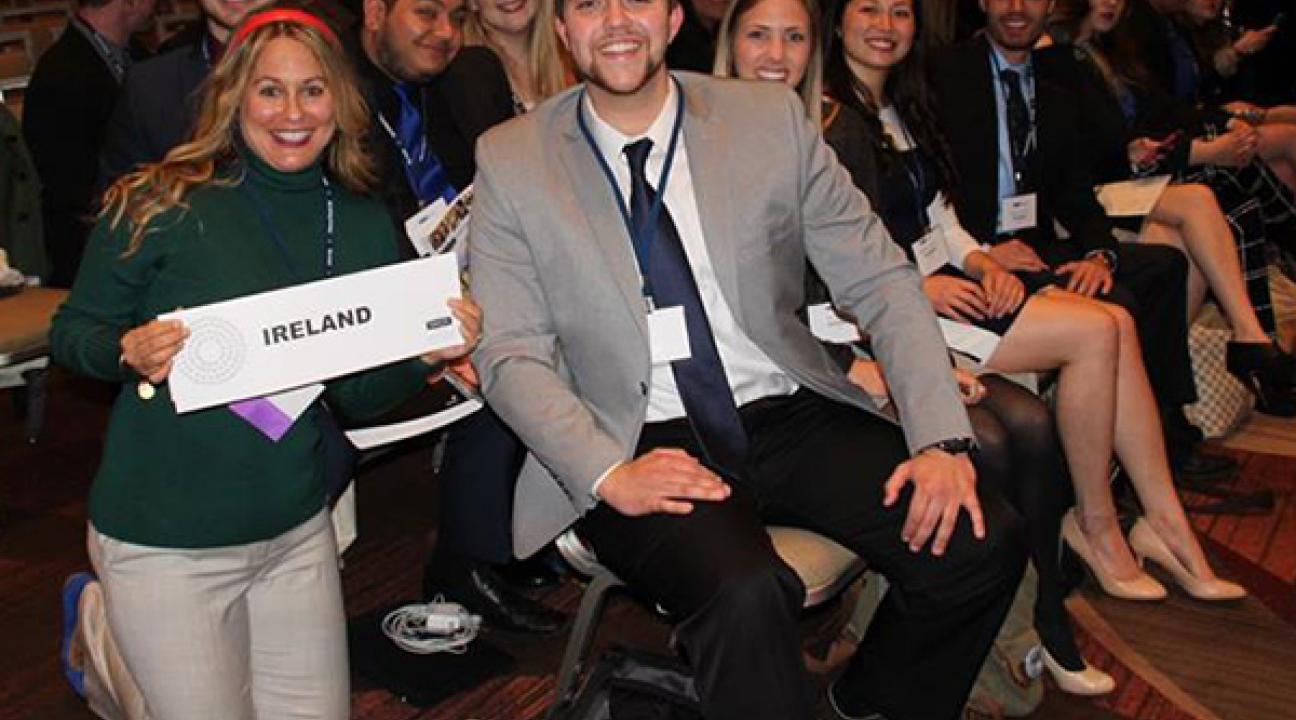 model un students posing
