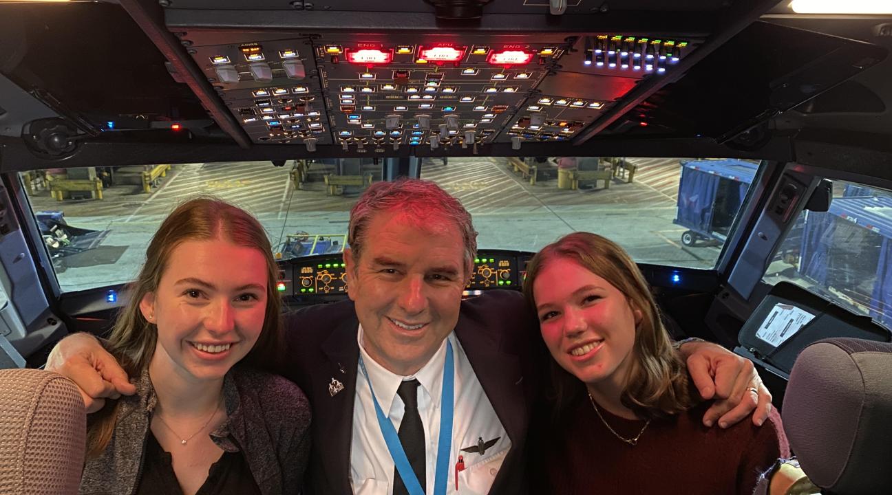 Molly Oates (left) has a fear of not flying.