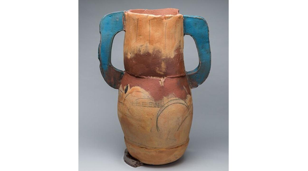 Nancy Selvin, "Trophy for Helen", 2017, ceramic