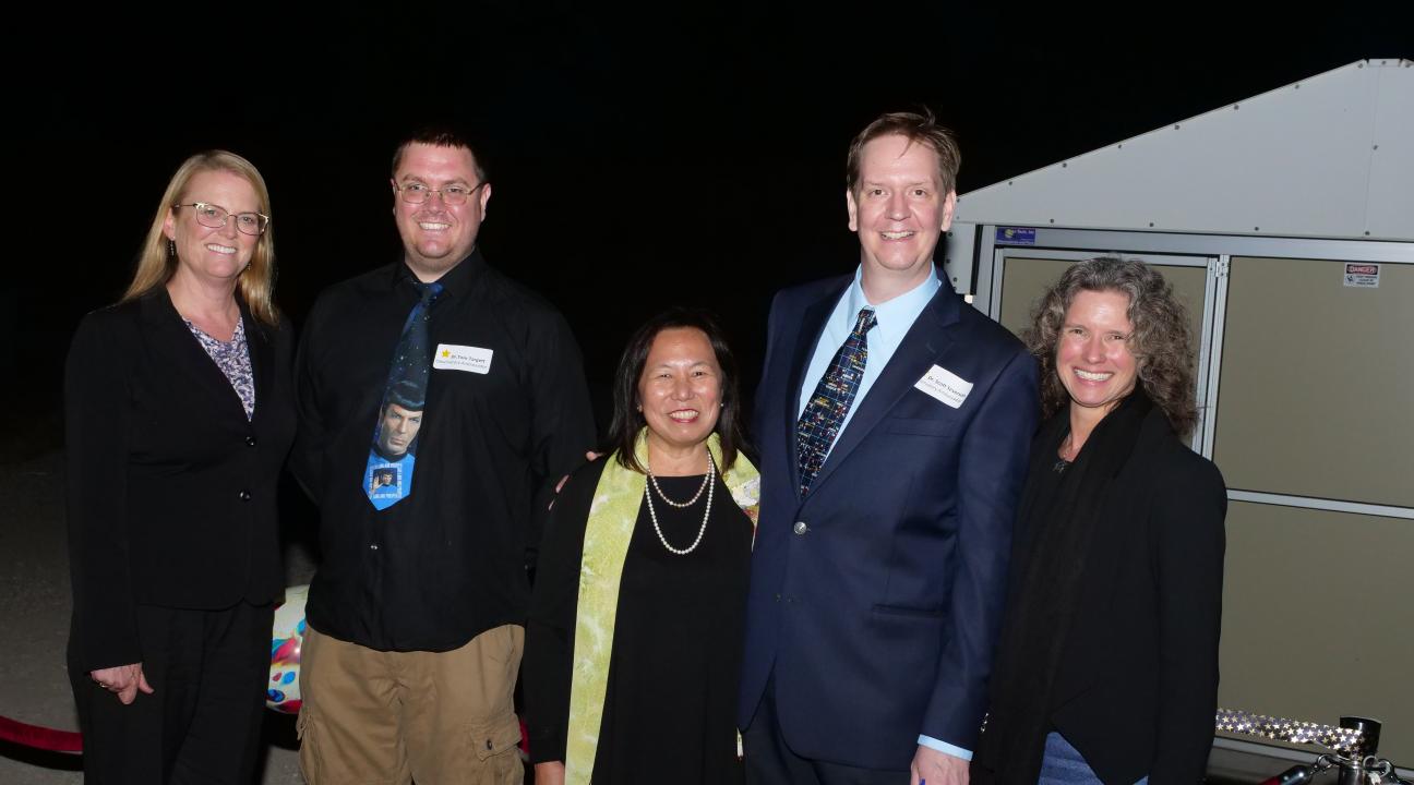 group shot with president