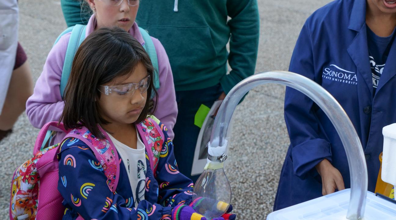 chemistry experiment with kids
