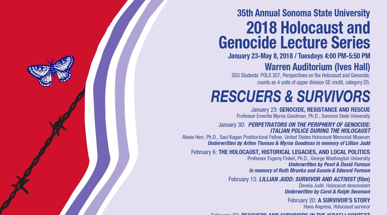 holocaust lecture series poster