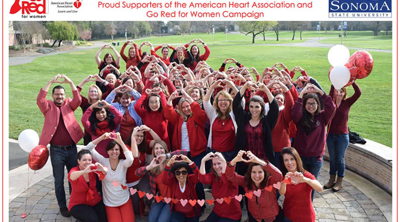 ssu wellness committee, staff, and friends group picture 