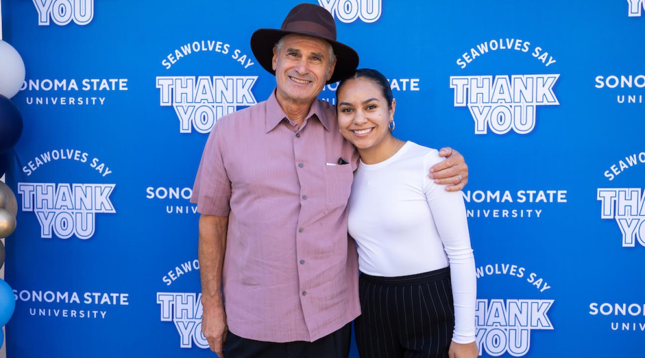 Ziff and Hernandez at event