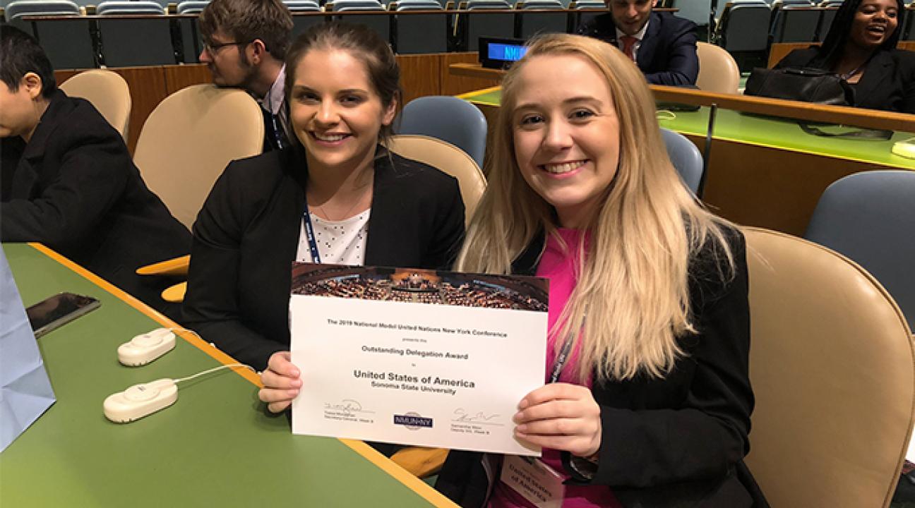 Sonoma State Model United Nations at National Model United Nations Conference